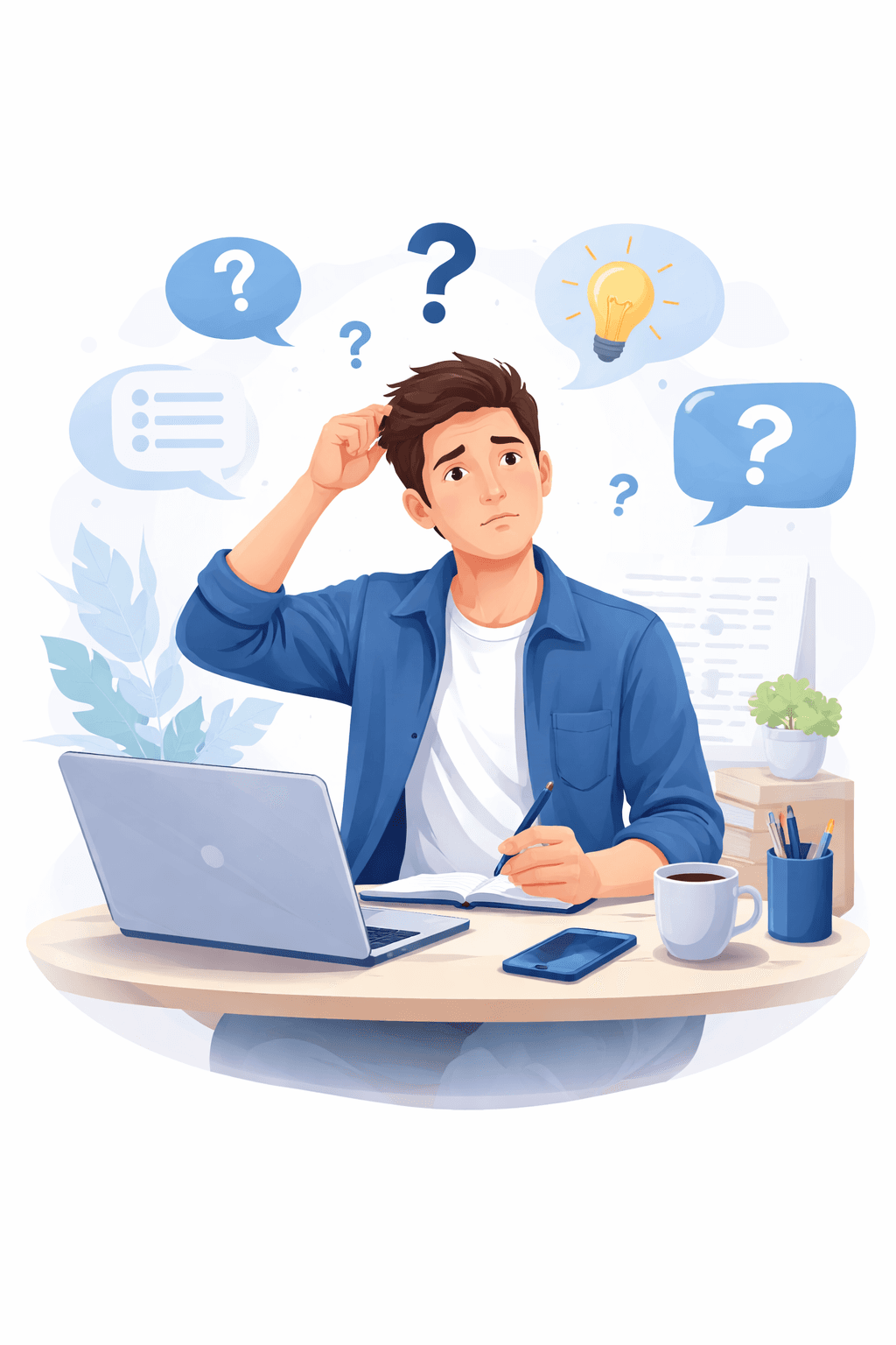 NexalyTech FAQ and career guidance illustration